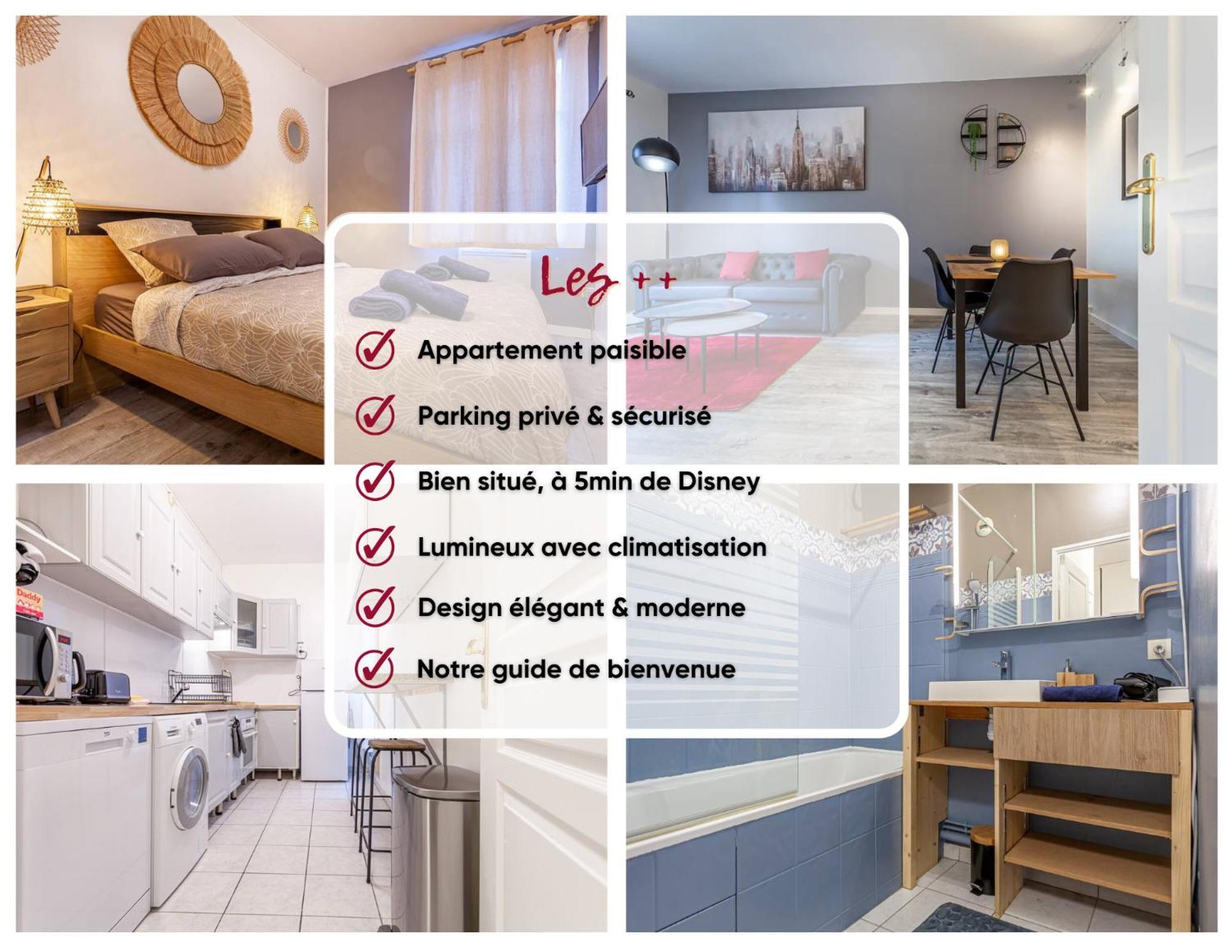 Appartement Equipe Proche De Disneyland Serris Exterior photo